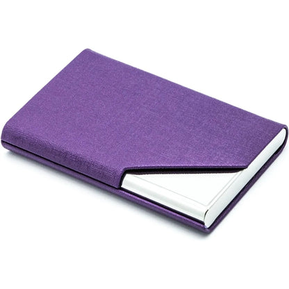 PU Leather and Stainless Steel Multi Business Card  Holder
