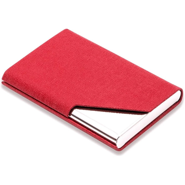 PU Leather and Stainless Steel Multi Business Card  Holder