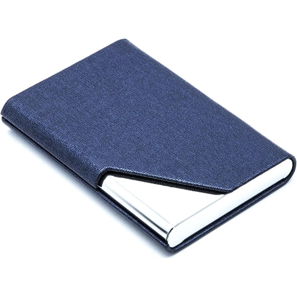PU Leather and Stainless Steel Multi Business Card  Holder