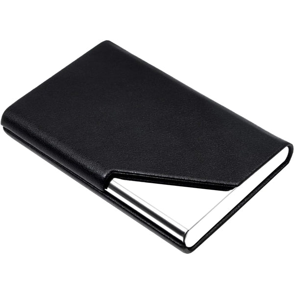 PU Leather and Stainless Steel Multi Business Card  Holder