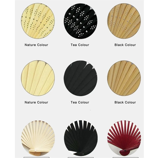 Bamboo promotional Hand Held Fan