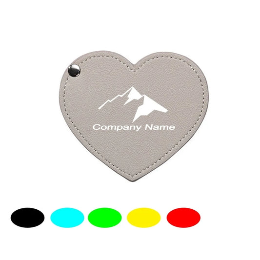 Heart Shaped Leather Mirror
