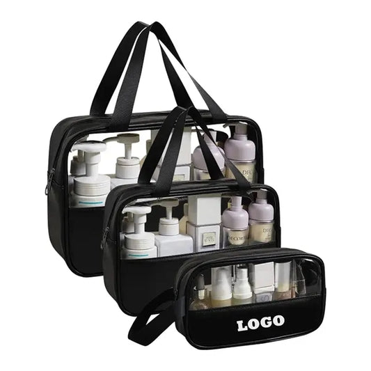 Clear PVC Travel Cosmetic Bag Toiletry Makeup Organizer