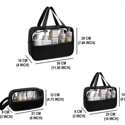 Clear PVC Travel Cosmetic Bag Toiletry Makeup Organizer