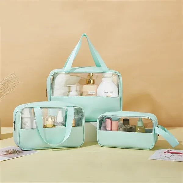 Clear PVC Travel Cosmetic Bag Toiletry Makeup Organizer
