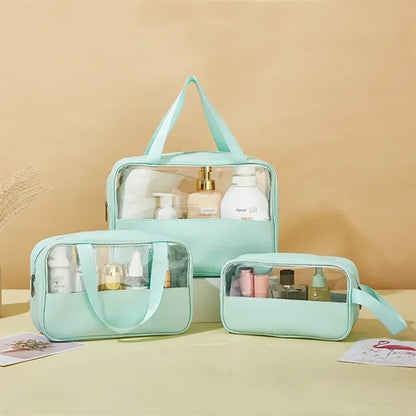 Clear PVC Travel Cosmetic Bag Toiletry Makeup Organizer