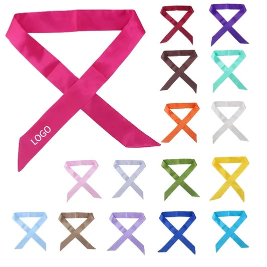 Solid Satin Lady Scarf Towel