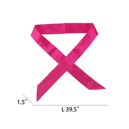 Solid Satin Lady Scarf Towel