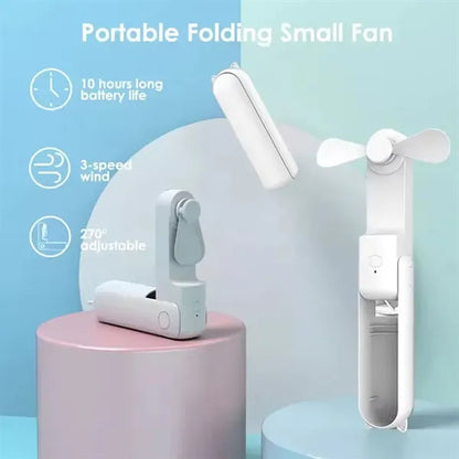 Handheld Folding Quiet Kitten Fan