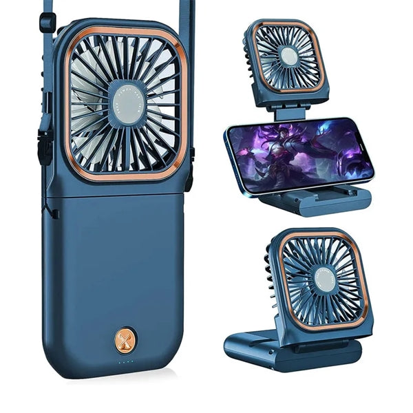 Folding Fan With Phone Stand