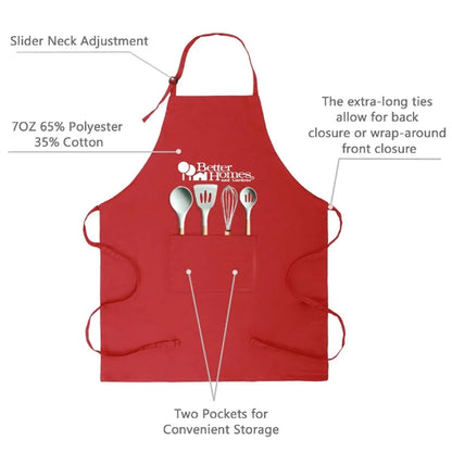 7 OZ. ADJUSTABLE TWILL BIB APRON/ 2-POCKET