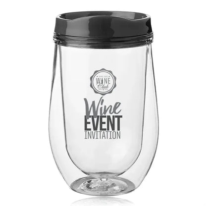 15 oz. Double Wall Acrylic Tumbler w/ Black Top