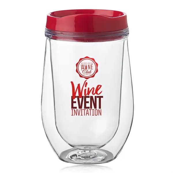 15 oz. Double Wall Acrylic Tumbler w/ Black Top