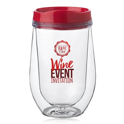 15 oz. Double Wall Acrylic Tumbler w/ Black Top