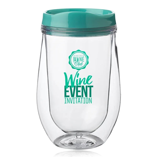 15 oz. Double Wall Acrylic Tumbler w/ Black Top