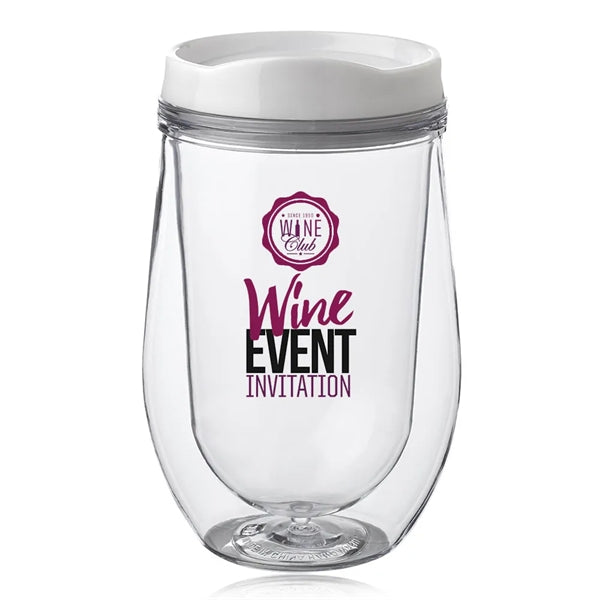 15 oz. Double Wall Acrylic Tumbler w/ Black Top
