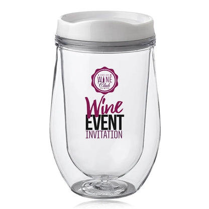 15 oz. Double Wall Acrylic Tumbler w/ Black Top