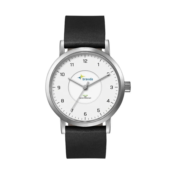 39MM, SS, SILVER CASE, 3-HAND "SOLAR" MVT