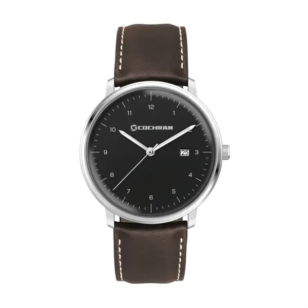 39MM SS SILVER CASE, 3-HAND MVT, DTE