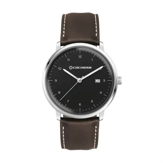 39MM SS SILVER CASE, 3-HAND MVT, DTE
