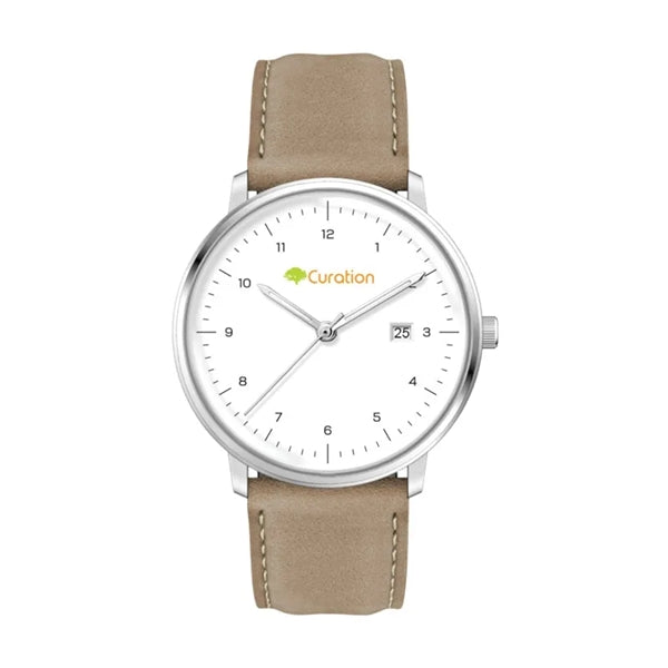 39MM SS SILVER CASE, 3-HAND MVT, DTE