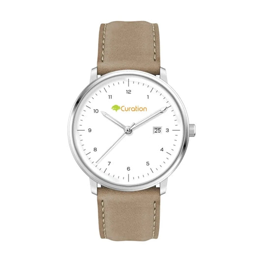 39MM SS SILVER CASE, 3-HAND MVT, DTE