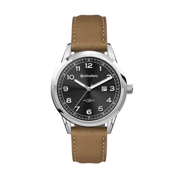 34MM SS, SILVER CASE, 3-HAND MVT, DTE