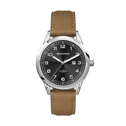 34MM SS, SILVER CASE, 3-HAND MVT, DTE