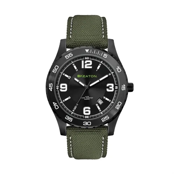 42MM, BLACK METAL CASE, 3-HAND MVT, DTE