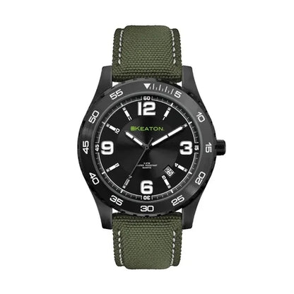 42MM, BLACK METAL CASE, 3-HAND MVT, DTE