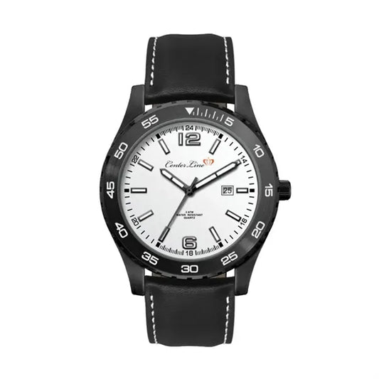 42MM, BLACK METAL CASE, 3-HAND MVT, DTE