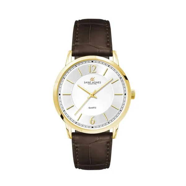 39.5MM, GOLD METAL CASE, 3-HAND MVT