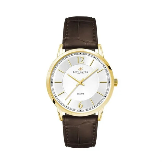 39.5MM, GOLD METAL CASE, 3-HAND MVT