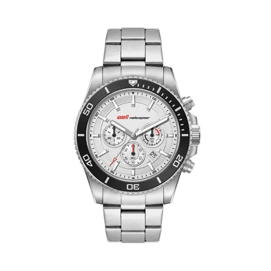 42.5MM, SS, SILVER CASE, BK BEZEL, CHRONO MVT, DTE