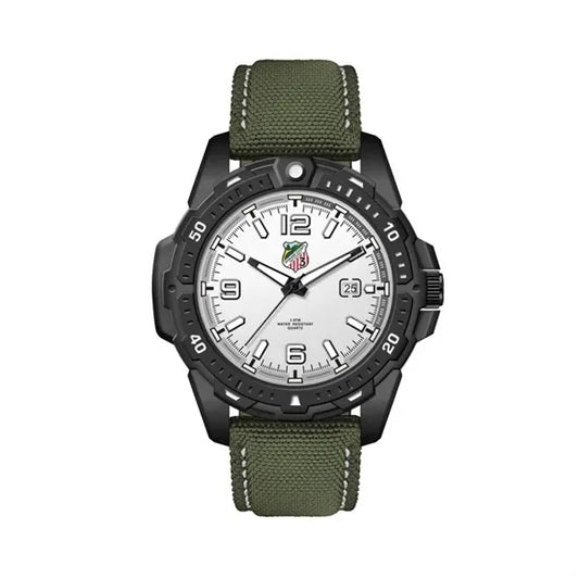 45MM. BLACK METAL CASE, 3-HAND MVT, DTE