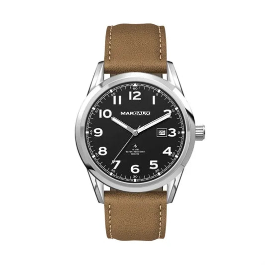 42MM, SS, SILVER CASE, 3-HAND MVT, DTE