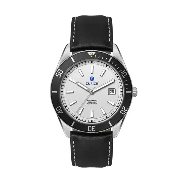 42MM, SS, SILVER CASE, BK BEZEL, "AUTOMATIC" MVT, DTE