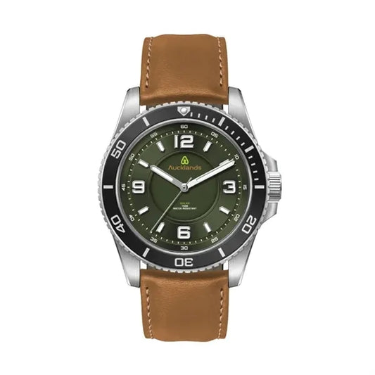 42.5MM, SS, SILVER CASE, BK BEZEL, 3-HAND "SOLAR" MVT