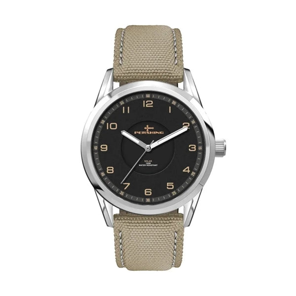 42MM, SS, SILVER CASE, 3-HAND "SOLAR" MVT