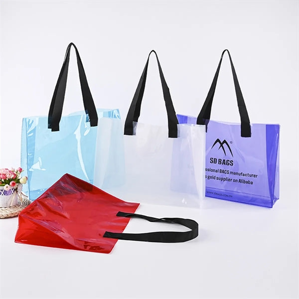 Travel Transparent PVC Tote Bag
