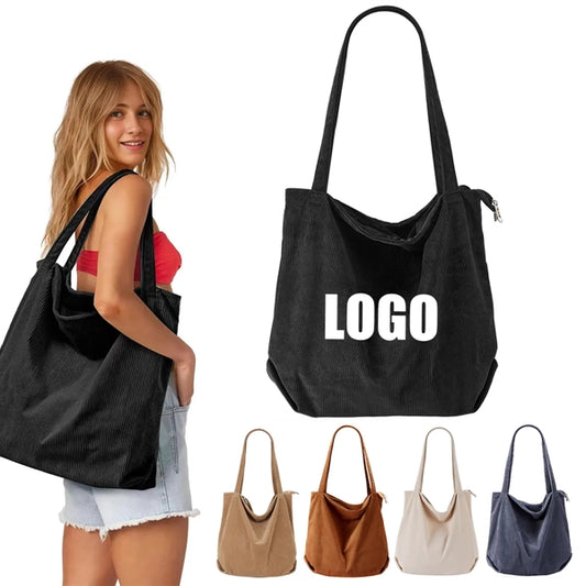 Women Corduroy Tote Bag