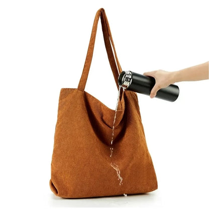 Women Corduroy Tote Bag