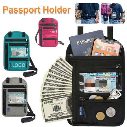 Travel Hanging Neck Passport Bag