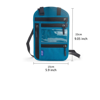 Travel Hanging Neck Passport Bag
