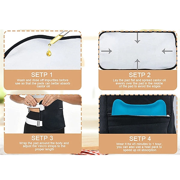 Castor Oil Pack Wrap