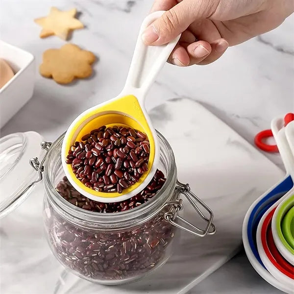 Silicone Folding Measuring Cup And Spoon Set Of Four Pieces