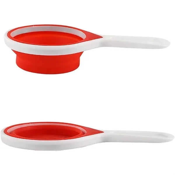 Silicone Folding Measuring Cup And Spoon Set Of Four Pieces