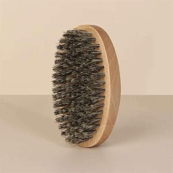 Wooden Beard Comb And Brush Set