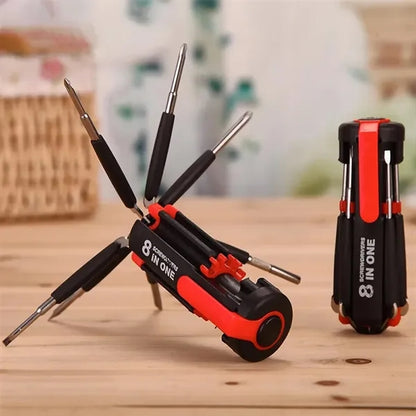 Multi Screwdriver Hand Tool With Worklight And Flashlight