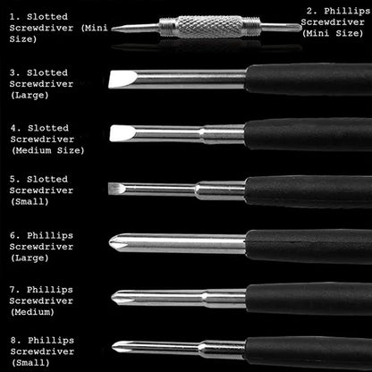 Multi Screwdriver Hand Tool With Worklight And Flashlight